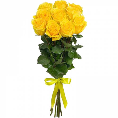 Заказать букет из 9 желтых роз с доставкой по Буинску