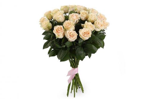 Заказать с доставкой 21 кремовую розу по Буинску