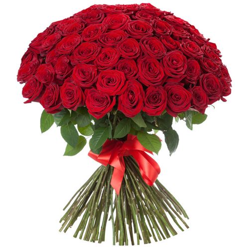 Купить 101 красную розу с доставкой по Буинску